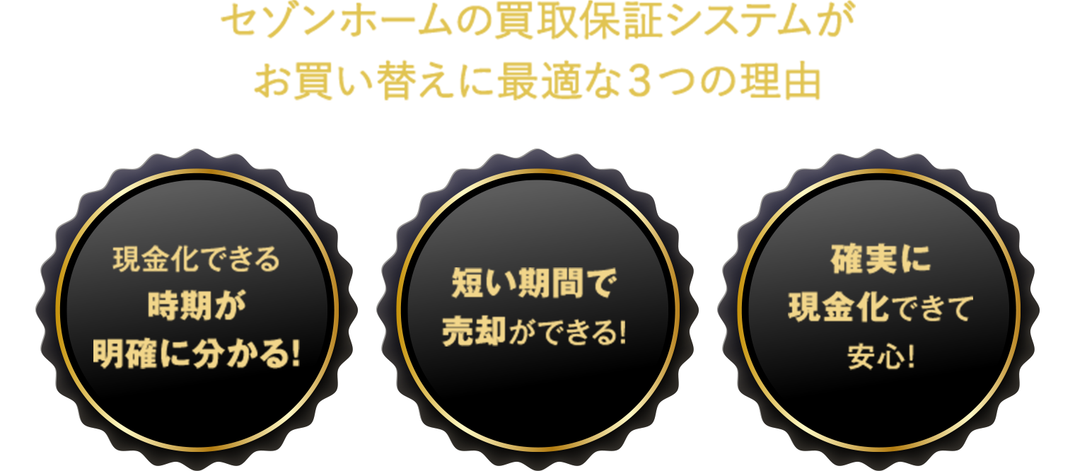 セゾンホームの買取保証システムがお買い替えに最適な3つの理由